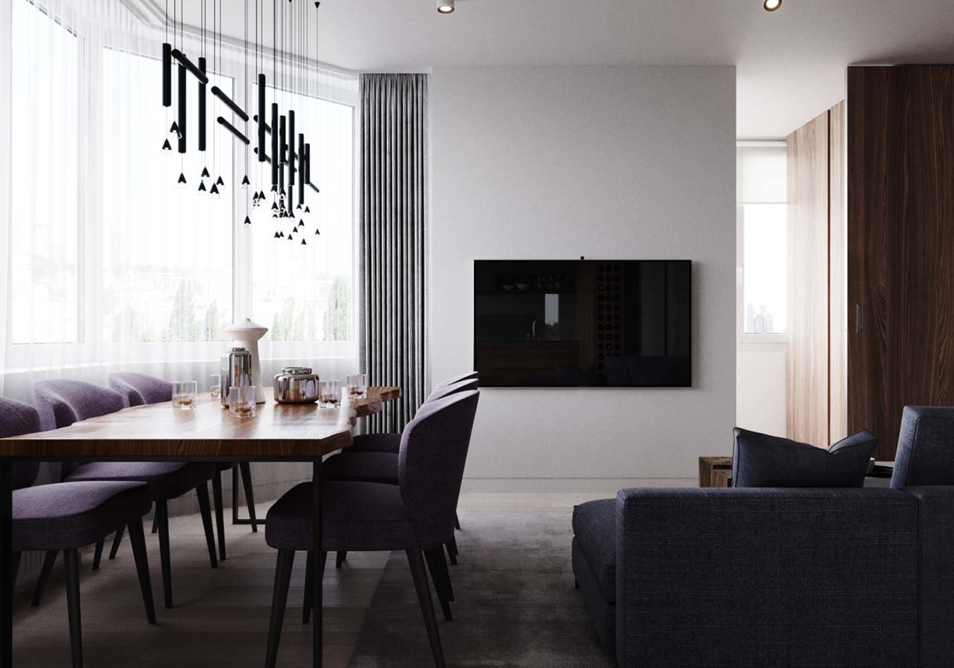 Renovation of a two-level apartment on Maksim Bogdanovich 130 m2